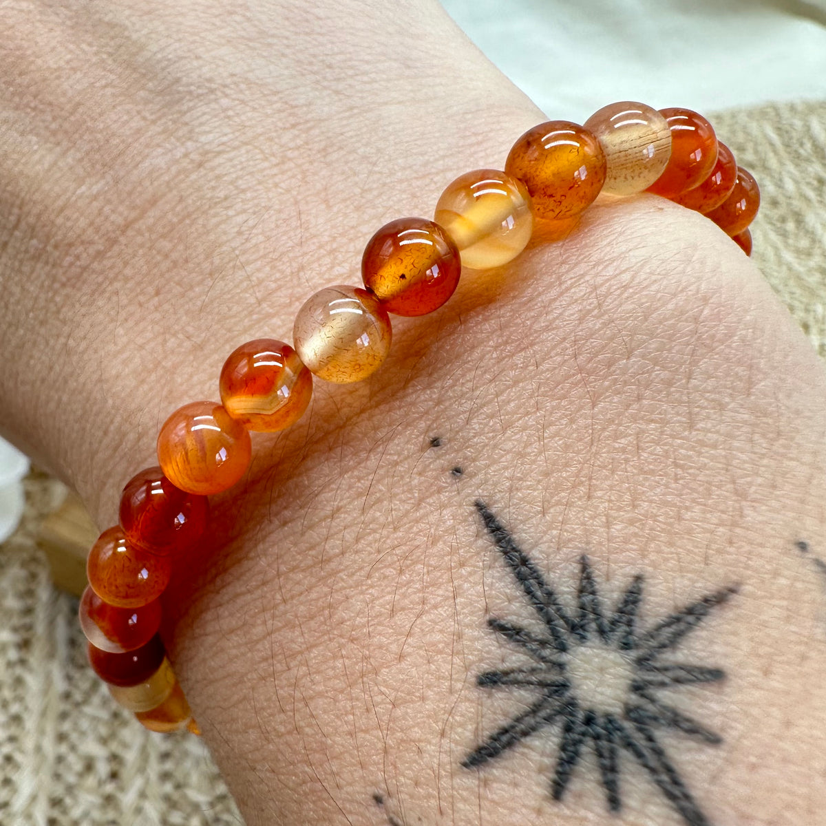 Karneol Armband 6 mm