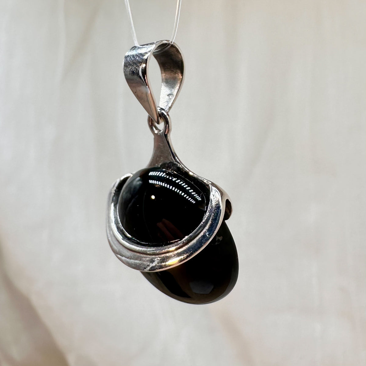 Onyx Kettenanhänger 925er silber