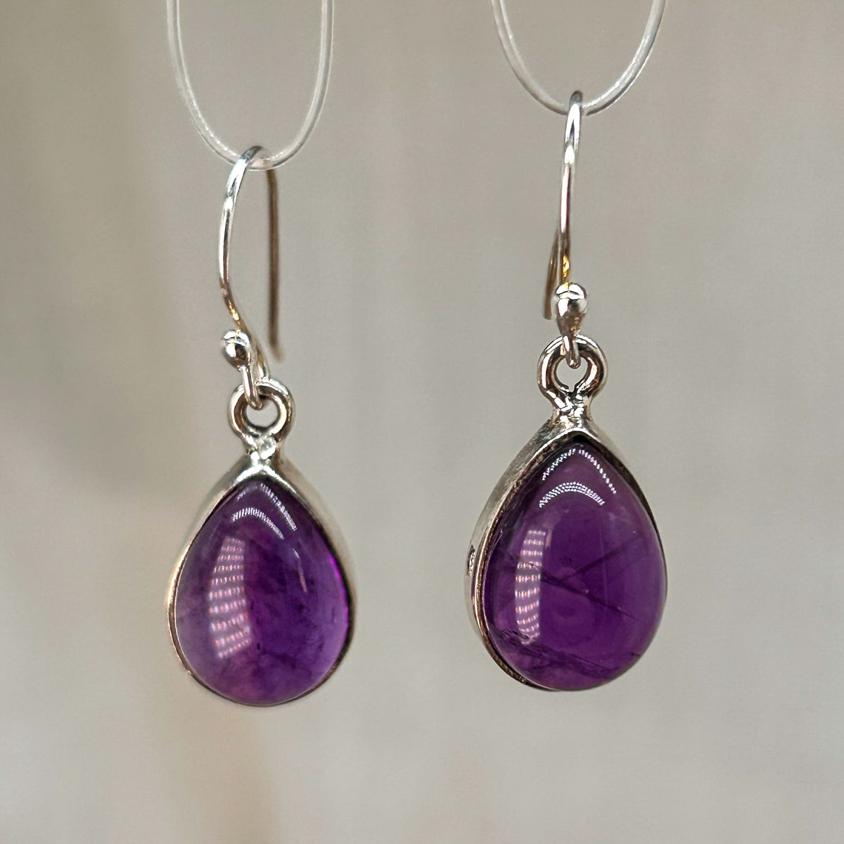 Amethyst Ohrringe Tropfen