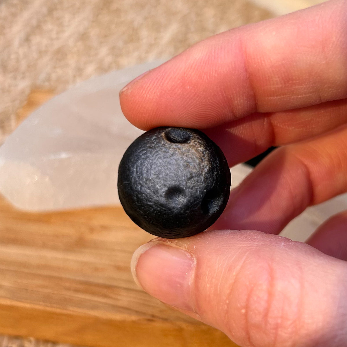 Silber Obsidian Mond Gravur