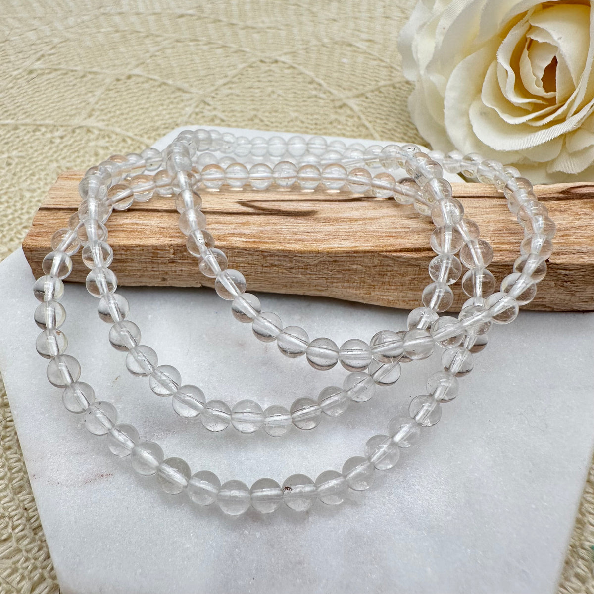Bergkristall Armband 4 mm