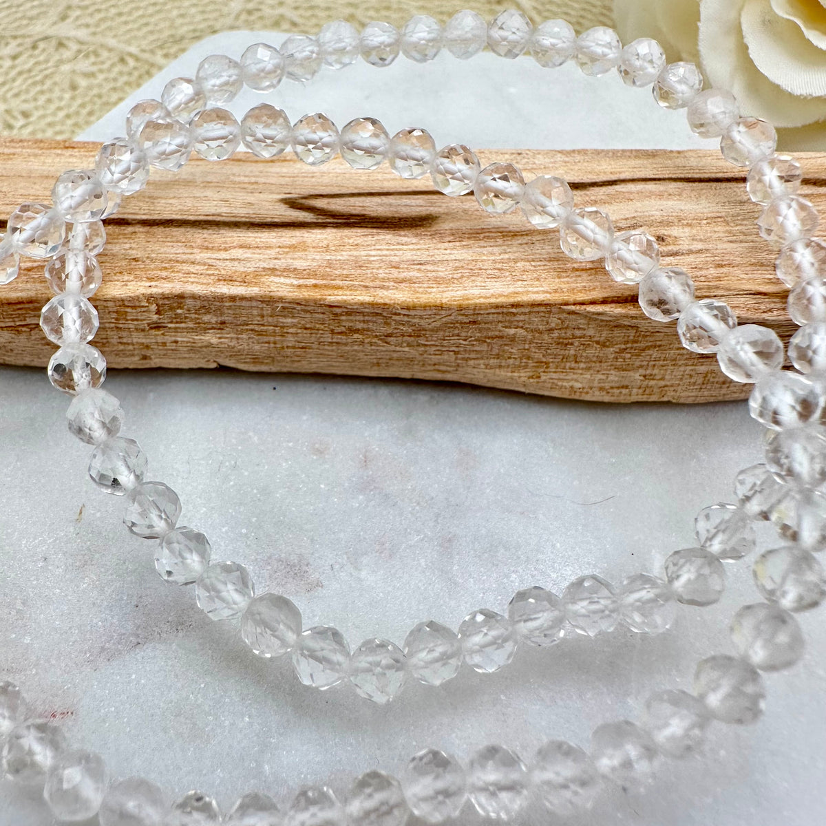 Bergkristall Armband facettiert 4mm