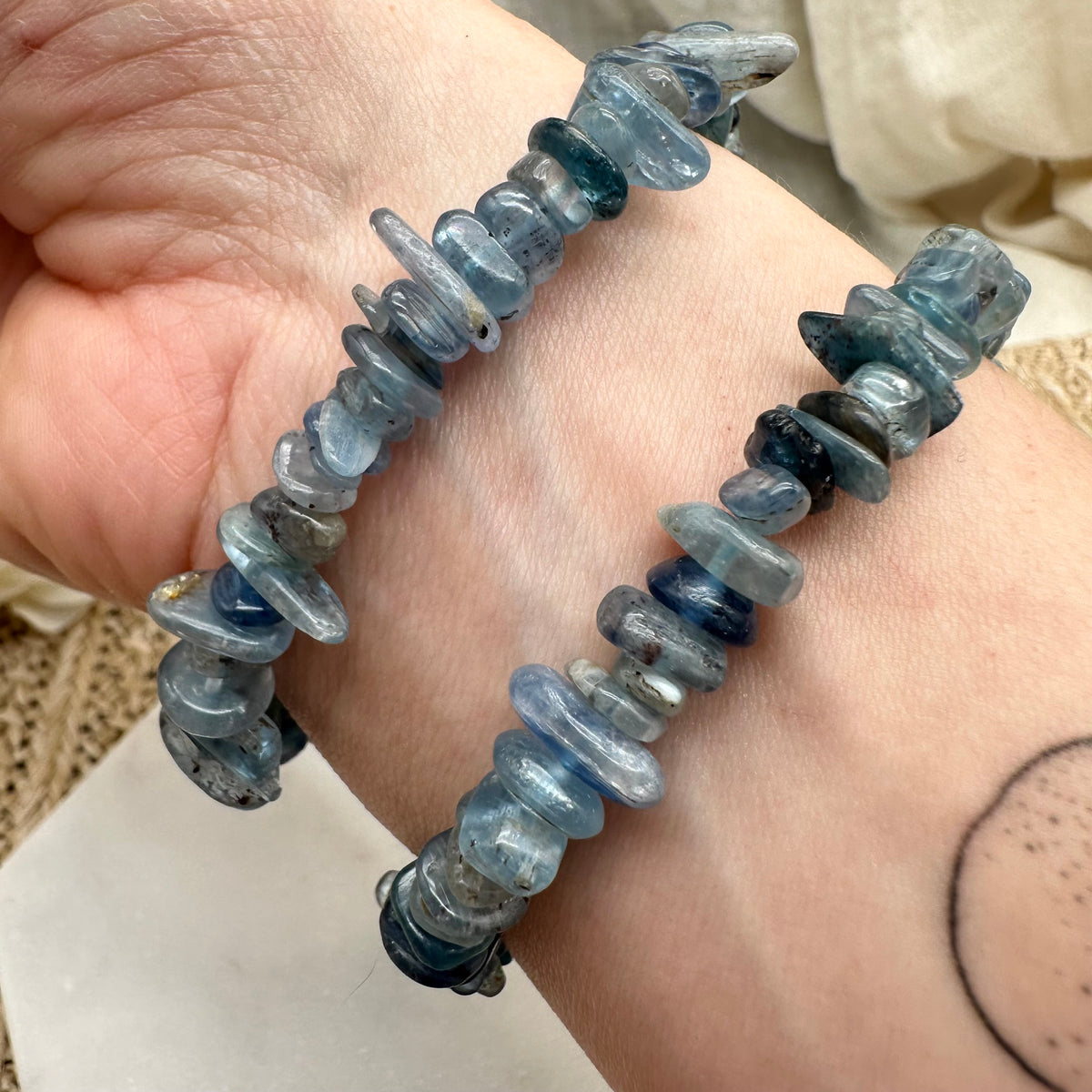 Disthen / Kyanit Splitterarmband