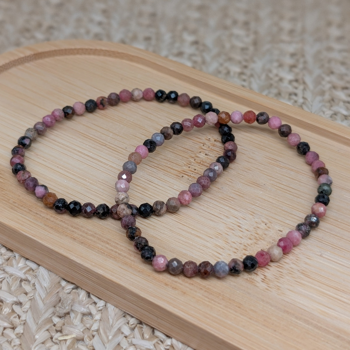 Rhodonit Armband facettiert 4mm