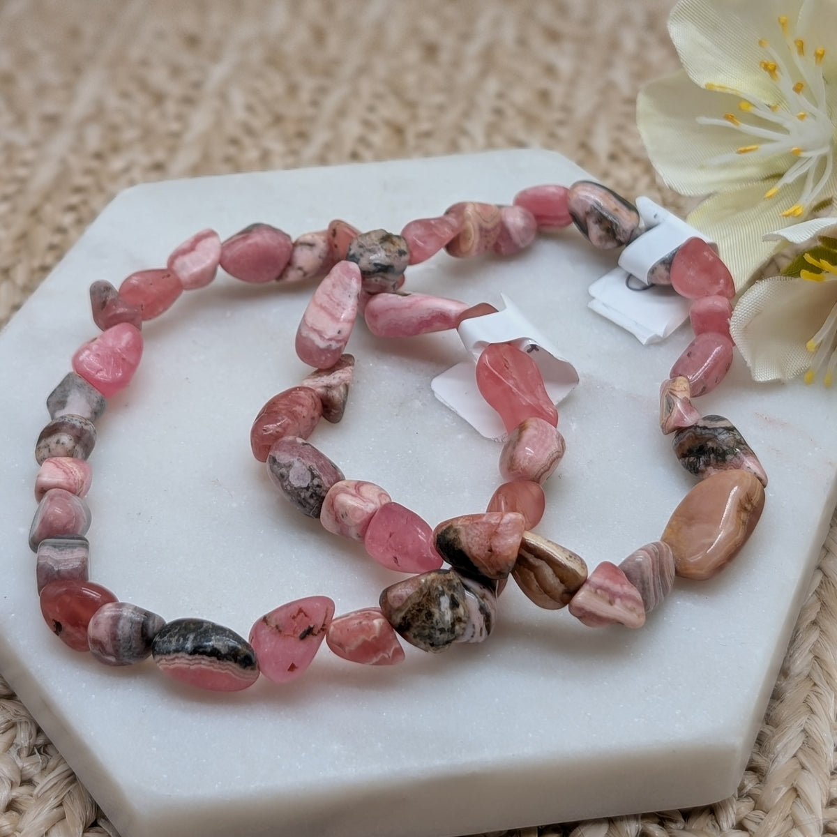 Rhodochrosit Nugget Armband