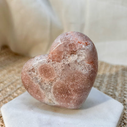 Druzy Pink Amethyst Herz [BL]