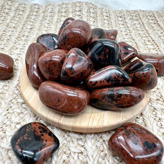 Mahagoni Obsidian Trommelstein