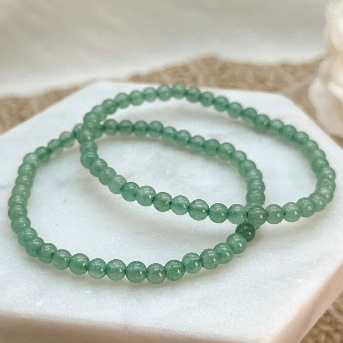 Grüner Aventurin Armband 4 mm