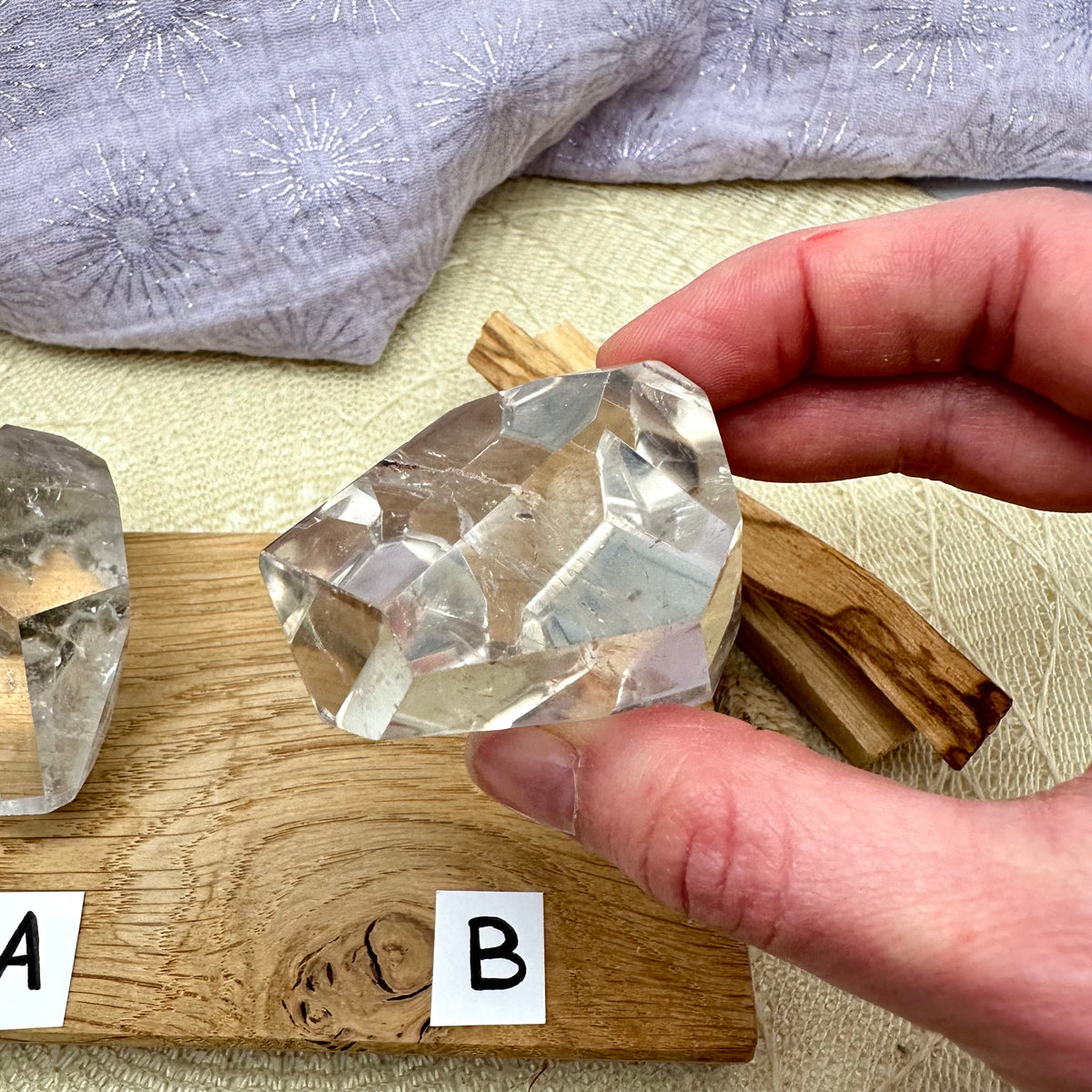 klare Bergkristall Freiform - Crystales