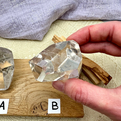 klare Bergkristall Freiform - Crystales