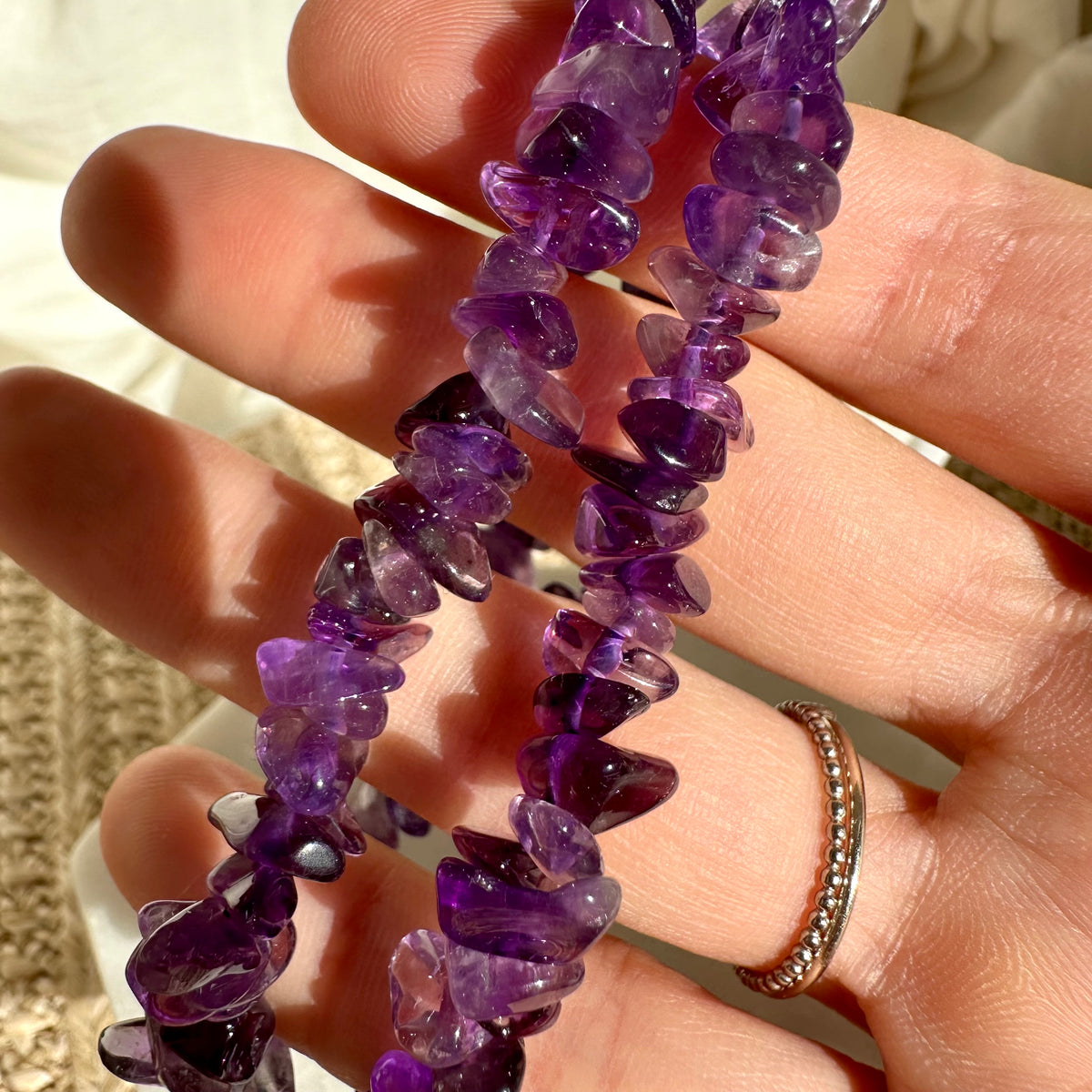 HQ Amethyst Splitterarmband