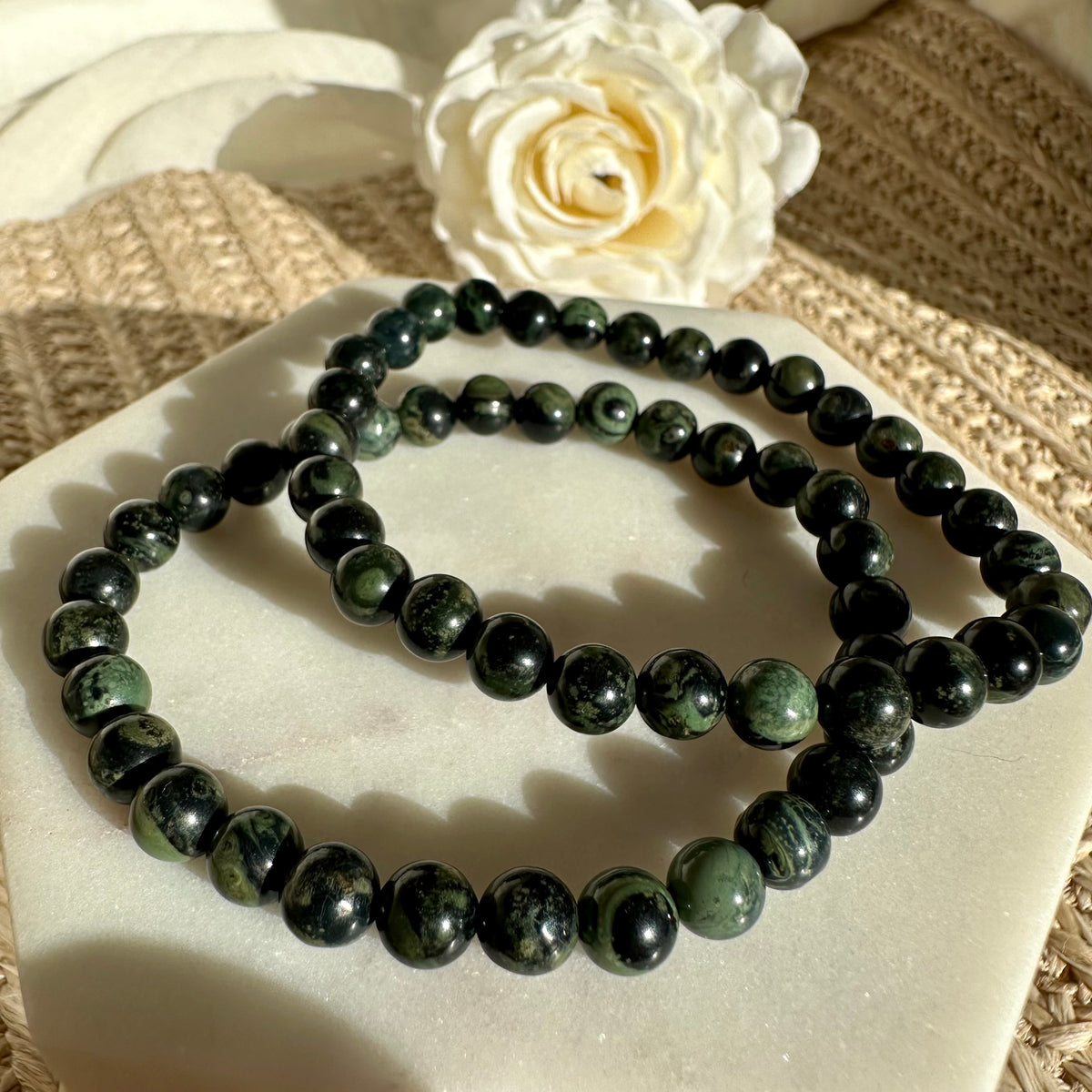 Eldarit / Kabamba Jaspis Armband 6 mm