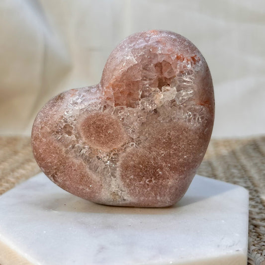 Druzy Pink Amethyst Herz [BL]