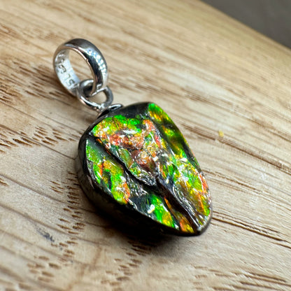 Ammolith Kettenanhänger, 925 silber [B]