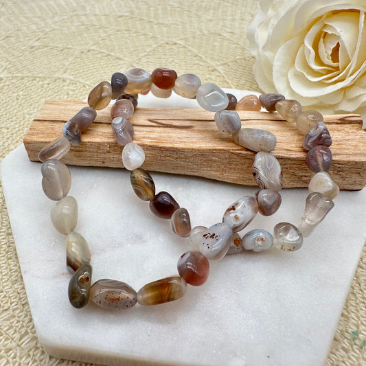 Botswana Achat Nugget Armband