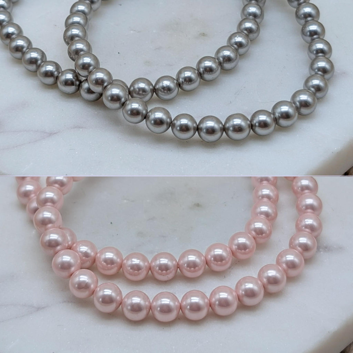 Muschelkern Armband 6 mm