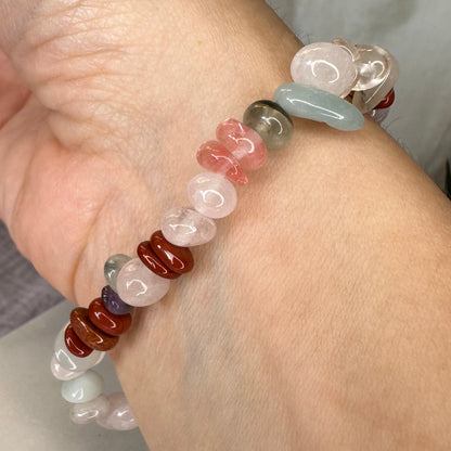 Buntes Splitterarmband Regenbogen