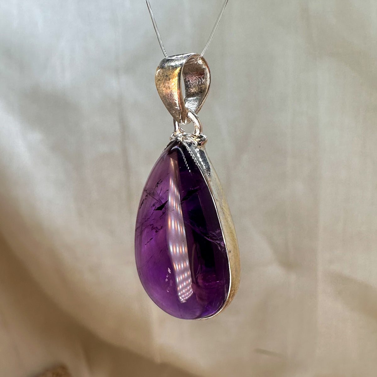 Amethyst Kettenanhänger Tropfen [A2]
