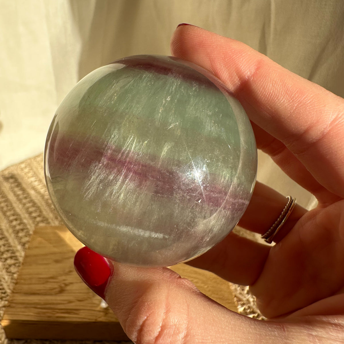 Regenbogen Fluorit Kugel [KX]