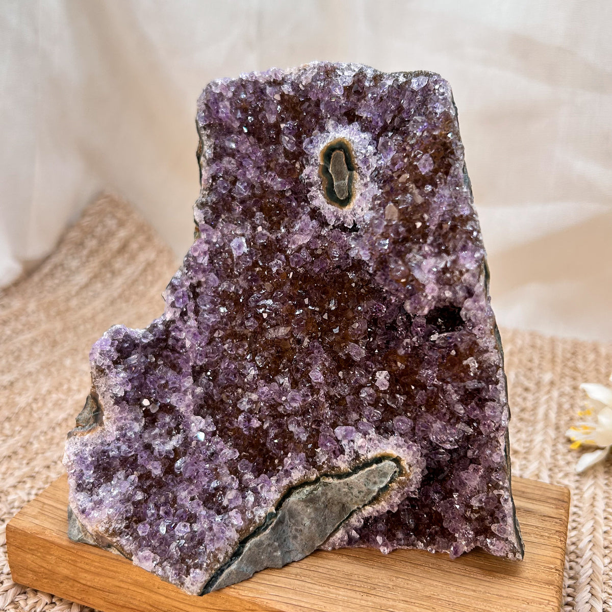 Galaxy Amethyst Cluster / Freiform rot lila