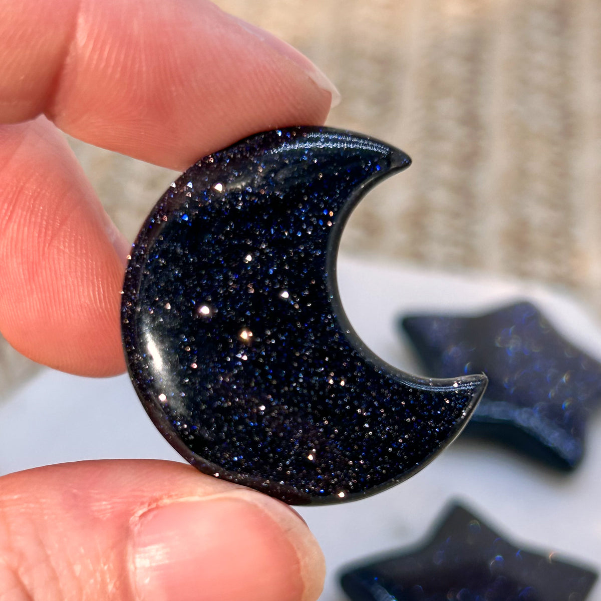 Blaufluss Mond und Stern