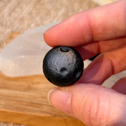 Silber Obsidian Mond Gravur