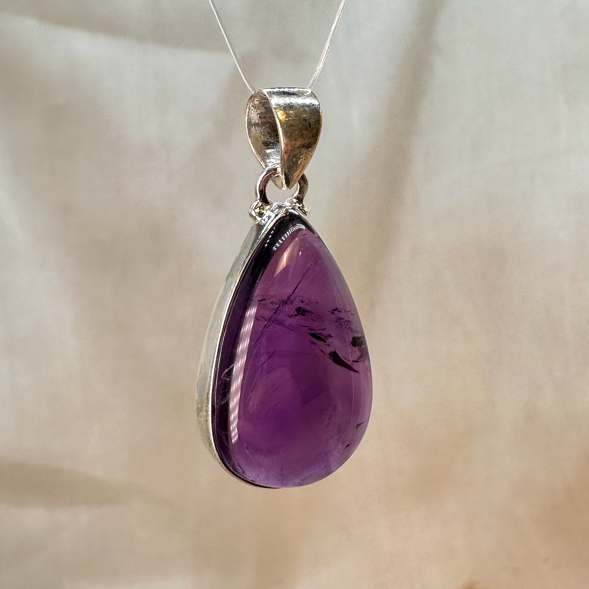 Amethyst Kettenanhänger Tropfen [A2]