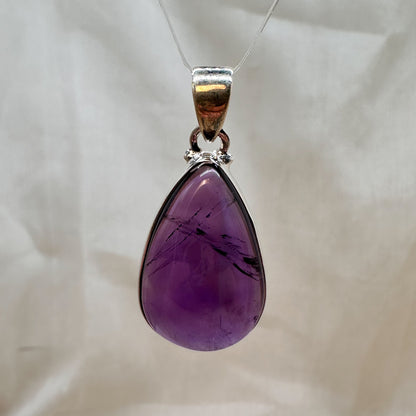 Amethyst Kettenanhänger Tropfen [A2]