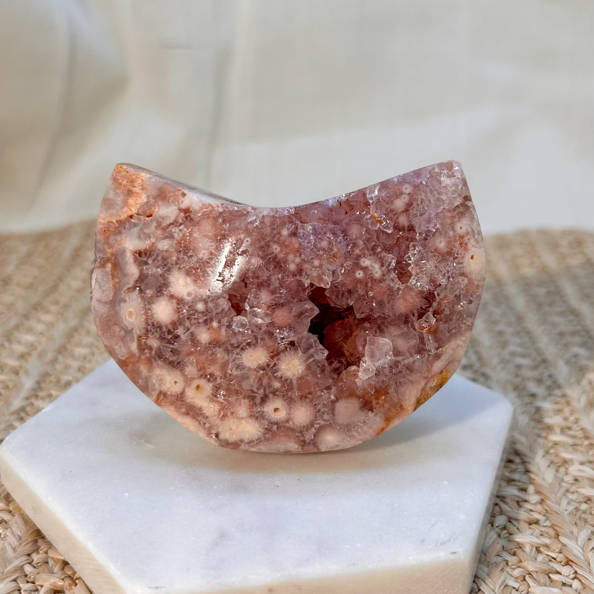 Druzy Pink Amethyst Mond [GK]