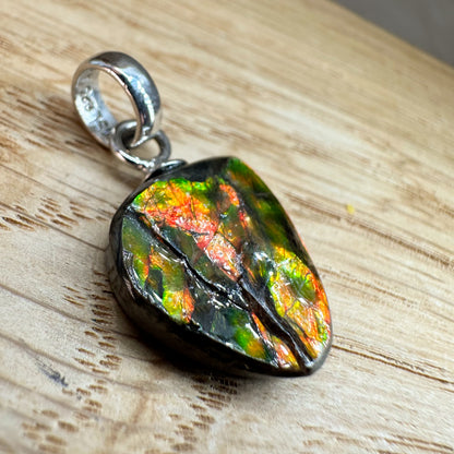Ammolith Kettenanhänger, 925 silber [B]