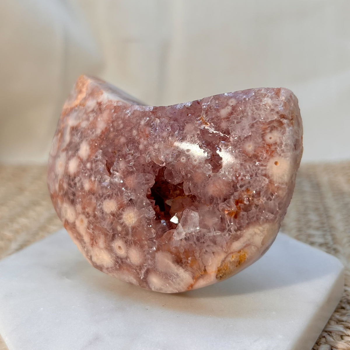 Druzy Pink Amethyst Mond [GK]