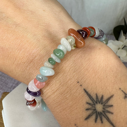Buntes Splitterarmband Regenbogen
