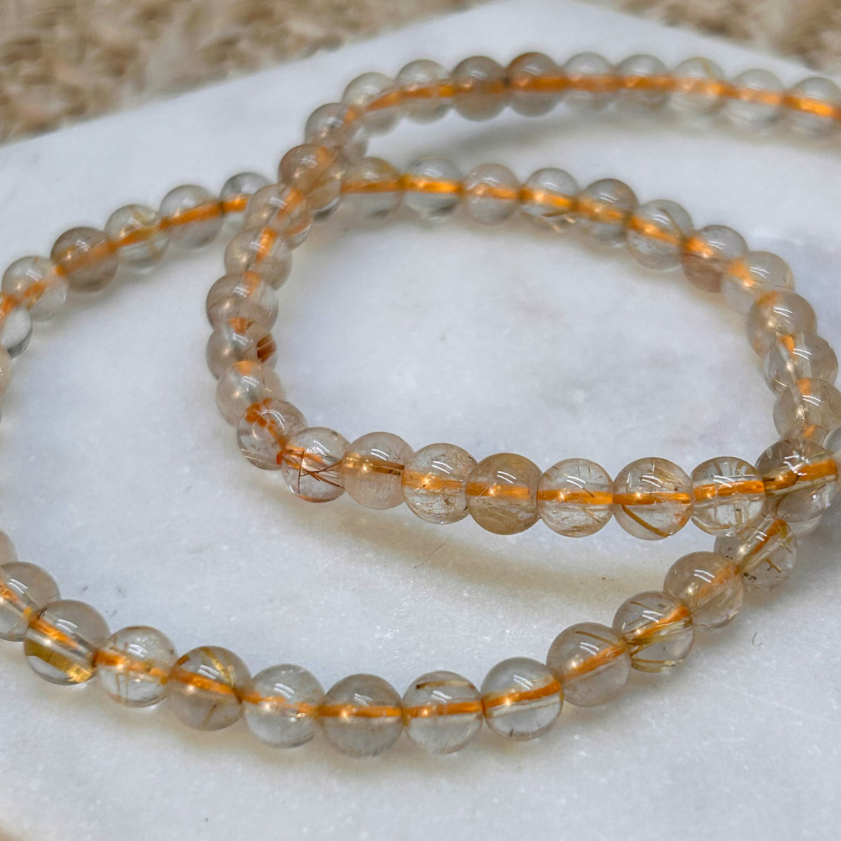 Goldener Rutilquarz Armband