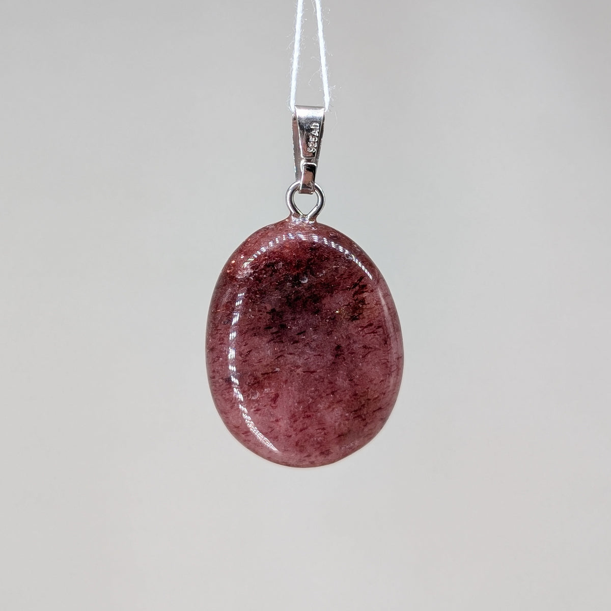 Roter Aventurin Kettenanhänger, Silber [I]