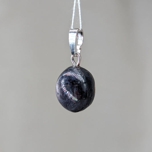 Sternsaphir Kettenanhänger, Silber [B]
