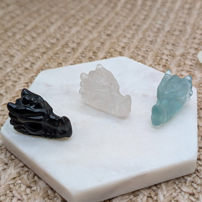 Kleine Drachenköpfe (3 Varianten)
