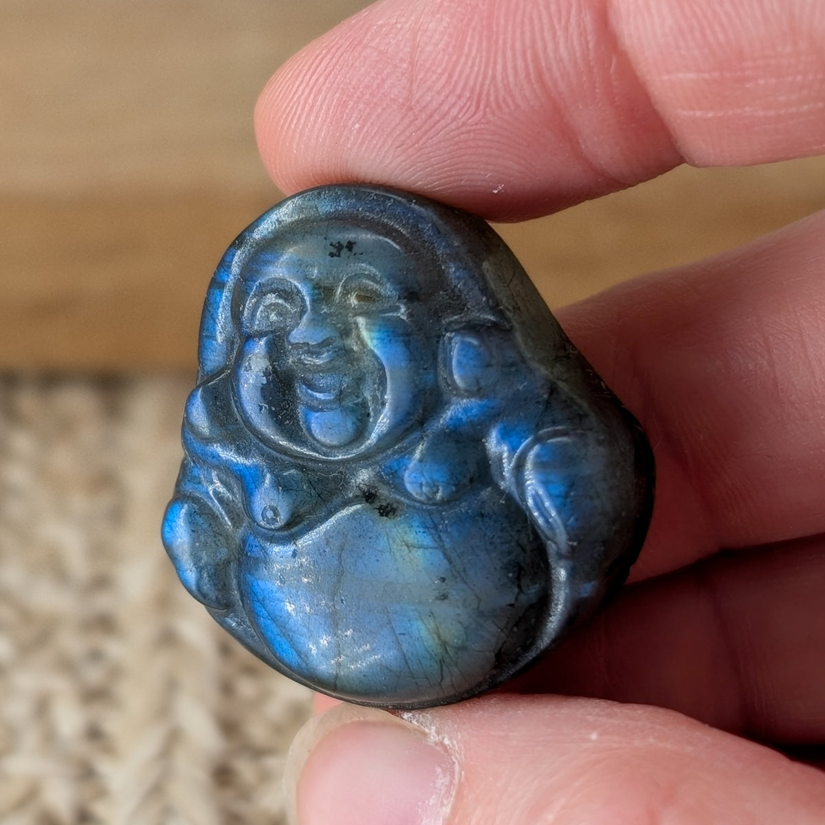 Flashy Labradorit Buddha [A-D]