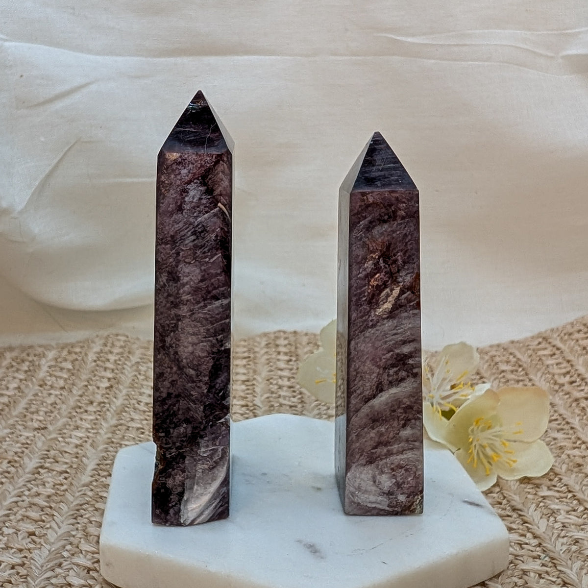 Gem Lepidolith / lila Mica Turm [LA+LB]