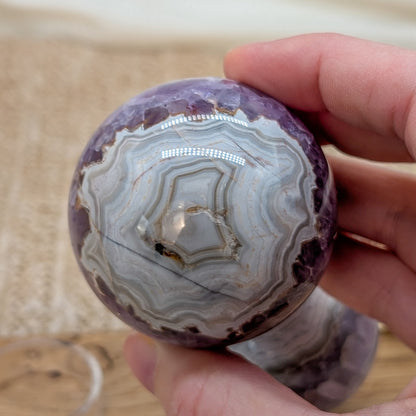 Crazy Lace Amethyst Kugel [A+B]