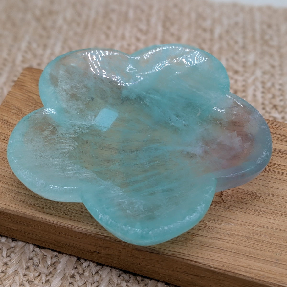 Fluorit Schale Blume [D]