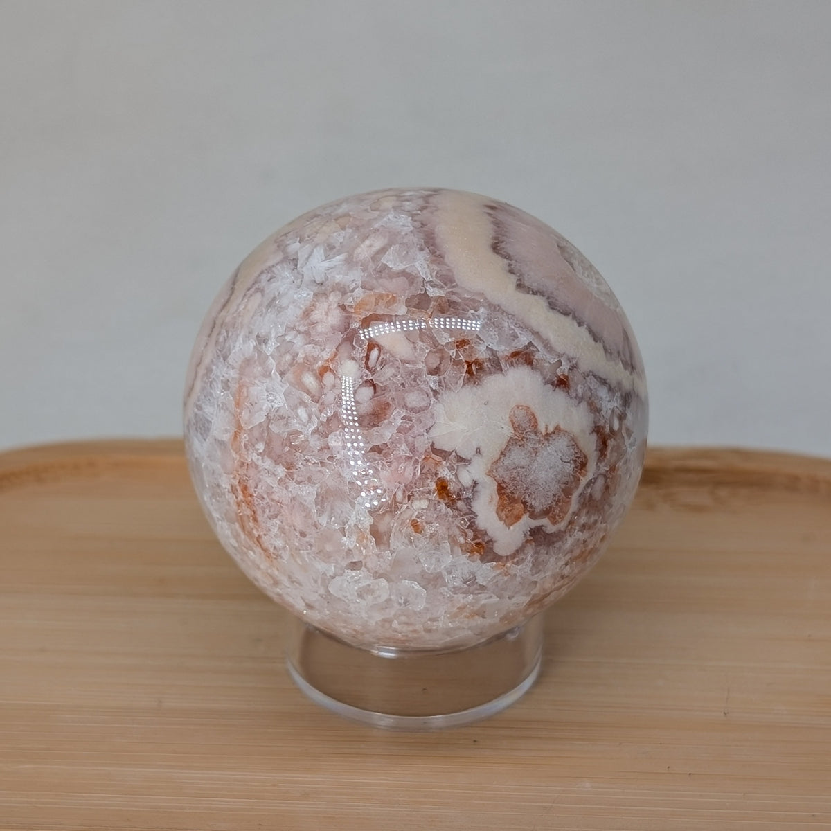 Druzy Blumenachat / Pink Amethyst Kugel [PK]