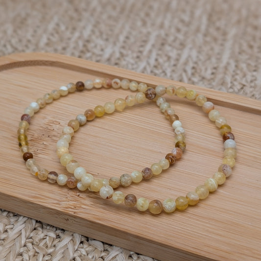 Gelber Opal Armband 4mm