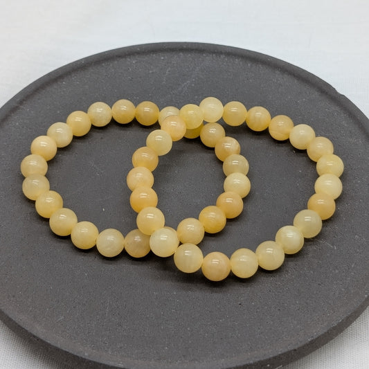 Orangencalcit Armband 8 mm