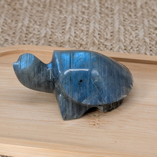 Labradorit Schildkröte mit Blauflash [K]