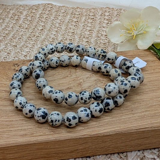Dalmatinerjaspis Armband 8 mm