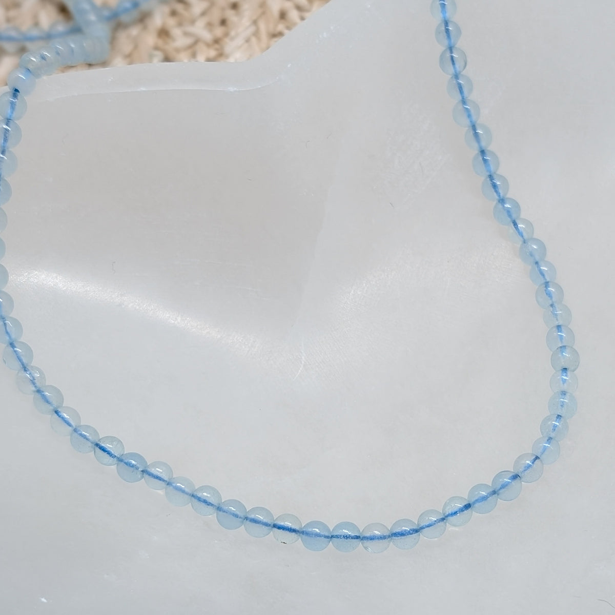 Aquamarin Halskette Kugel