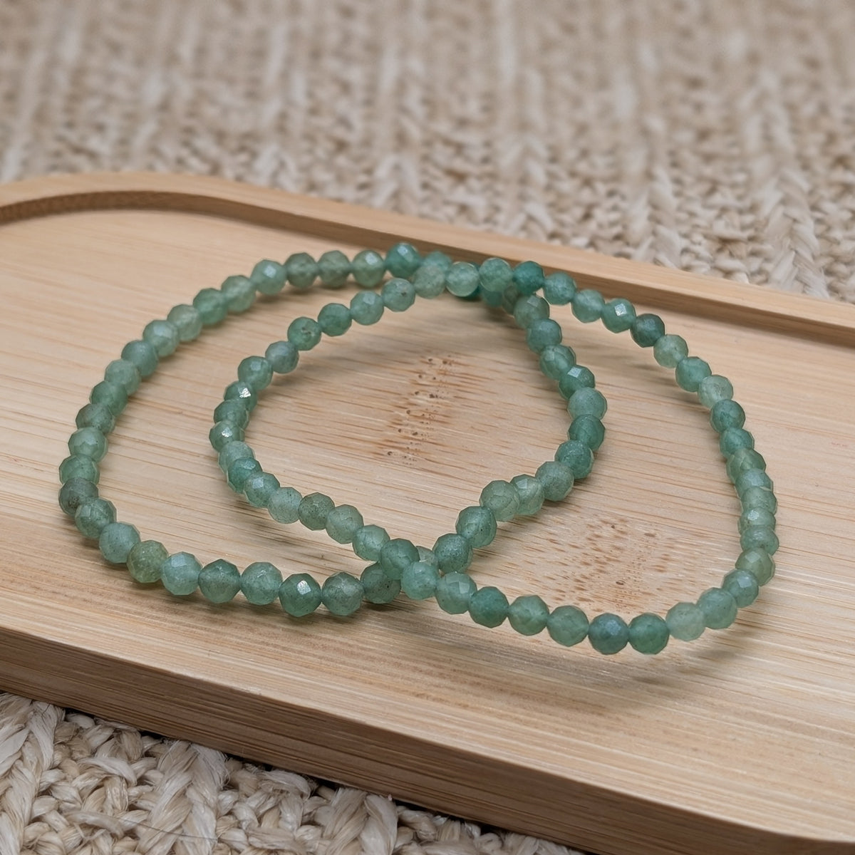 Grüner Aventurin Armband facettiert 4mm