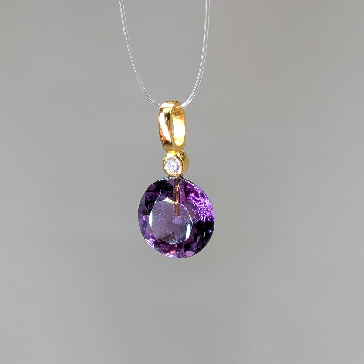 Amethyst Kettenanhänger facettiert [T]