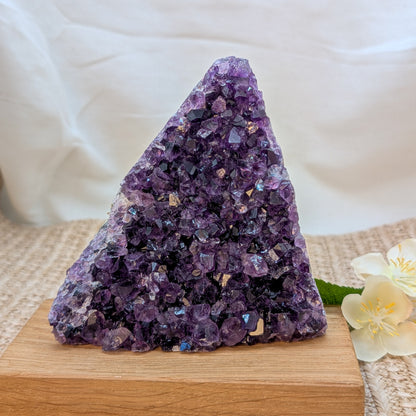 Dunkles Amethyst Cluster / Freiform [X3]