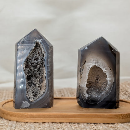 Druzy Achat Turm [DC+DD]